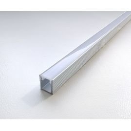 Комплект алюминиевый профиль X1201+матовый рассеиватель A1201 | 8,5мм х 7,5мм