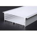 КОМПЛЕКТ АЛЮМИНИЕВЫЙ ПРОФИЛЬ X1702S+МАТОВЫЙ РАССЕИВАТЕЛЬ A1702S