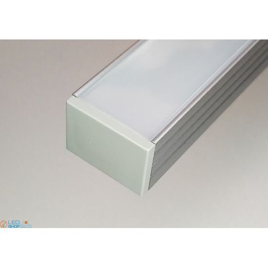 Set Aluminum profile X2101 + matt diffuser A2101 |  18mm x 13mm