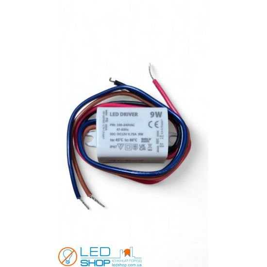 Блок питания влагозащищенный TW-0,75A-12V-9 Блок питания влагозащищенный TW-0,75A-12V-9