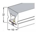 Гибкий неон светодиодный  ST1010-10-12,  10мм*10мм, ІР67, 12V
