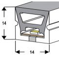 Гнучкий неон світлодіодний ST1414-16-24(IC), 14мм*14мм, ІР67, 24V