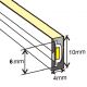 Flexible LED neon ST410-7-24, 4mm*10mm, IP67, 24V