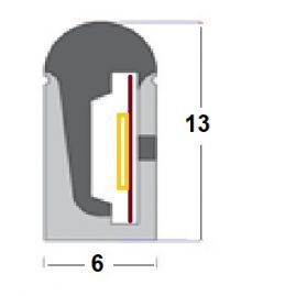 Гнучкий неон світлодіодний ST613-15-12, 6мм*13мм, ІР67, 12V