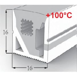 Flexible LED neon STS1616-10-24-T, 16mm*16mm, IP67, 24V