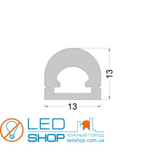 Гибкий неон светодиодный ST1313-12-12, 13мм*13мм, ІР67, 12V