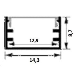 Светодиодный профиль алюминиевый Х3210+A3210