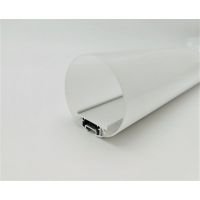 Комплект алюминиевый профиль X6106+матовый рассеиватель A6106 | d=60мм Комплект алюминиевый профиль X6106+матовый рассеиватель A6106 | d=60мм