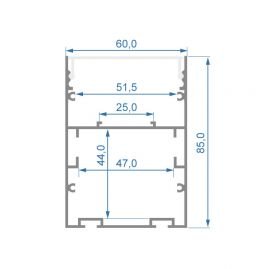 Алюминиевый профиль Х701 Алюминиевый профиль Х701