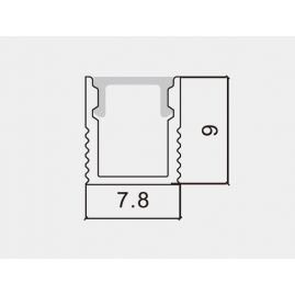 КОМПЛЕКТ АЛЮМІНІЄВИЙ ПРОФІЛЬ X1201S+МАТОВИЙ РОЗСІЮВАЧ A1201S