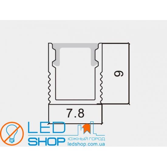 КОМПЛЕКТ АЛЮМІНІЄВИЙ ПРОФІЛЬ X1201S+МАТОВИЙ РОЗСІЮВАЧ A1201S КОМПЛЕКТ АЛЮМІНІЄВИЙ ПРОФІЛЬ X1201S+МАТОВИЙ РОЗСІЮВАЧ A1201S