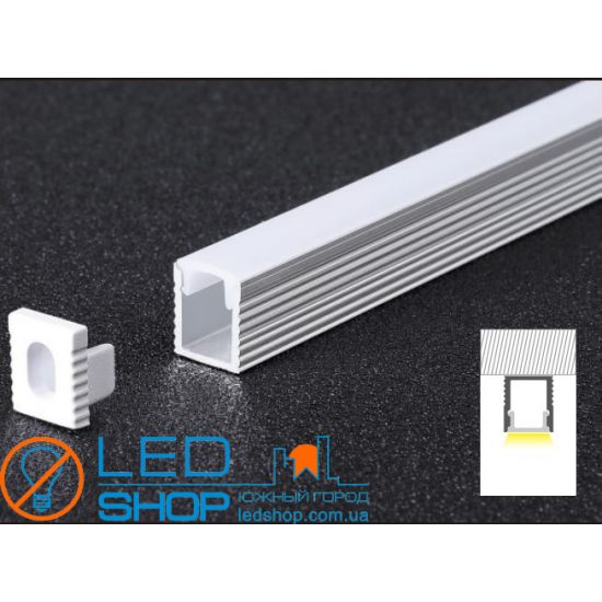 КОМПЛЕКТ АЛЮМІНІЄВИЙ ПРОФІЛЬ X1201S+МАТОВИЙ РОЗСІЮВАЧ A1201S КОМПЛЕКТ АЛЮМІНІЄВИЙ ПРОФІЛЬ X1201S+МАТОВИЙ РОЗСІЮВАЧ A1201S