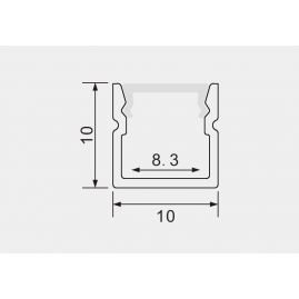 КОМПЛЕКТ АЛЮМІНІЄВИЙ ПРОФІЛЬ X1210S+МАТОВИЙ РОЗСІЮВАЧ A1210S