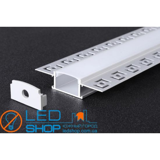 КОМПЛЕКТ АЛЮМІНІЄВИЙ ПРОФІЛЬ X1601S+МАТОВИЙ РОЗСІЮВАЧ A1601S КОМПЛЕКТ АЛЮМІНІЄВИЙ ПРОФІЛЬ X1601S+МАТОВИЙ РОЗСІЮВАЧ A1601S